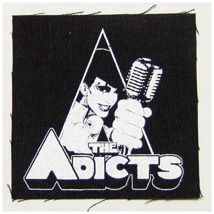 Clockwork Monkey Square (クロックワーク モンキー スクエア) 布パッチ／ADICTS (アディクツ)【バンドグッズ（布パッチ/ワッペン）】