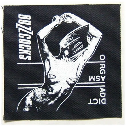 Orgasm Addict Square (オーガズム アディクト スクエア) 布パッチ／BUZZCOCKS (バズコックス)【バンドグッズ（布パッチ/ワッペン）】