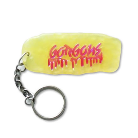 キーホルダー イエロー×ピンク／GORGONS (ゴルゴーンズ)【バンドグッズ（キーホルダー/キーチェーン）】