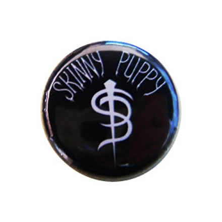 logo (ロゴ) 缶バッジ 25mm／SKINNY PUPPY (スキニー パピー)【バンドグッズ（バッジ/ピン）】