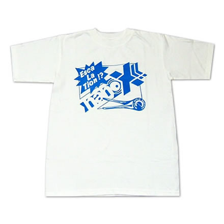 nanoX Tシャツ 白（青のプリント）／nanoX (ナノックス)【国内バンドTシャツ】