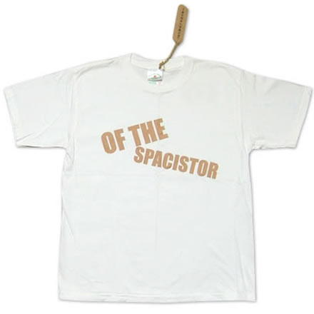 ロゴ ホワイト×ブラウンプリント／OF THE SPACISTOR (オブ ザ スペイシスター)【国内バンドTシャツ】