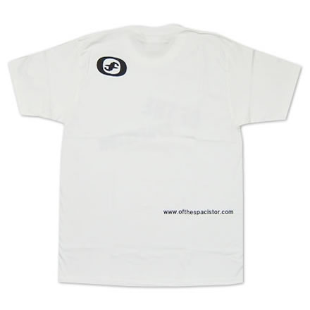 ロゴ ホワイト×ブラックプリント／OF THE SPACISTOR (オブ ザ スペイシスター)【国内バンドTシャツ】｜最新アーティストの紹介＆音源・アーティストグッズ等個性的な音楽関連商品の通販