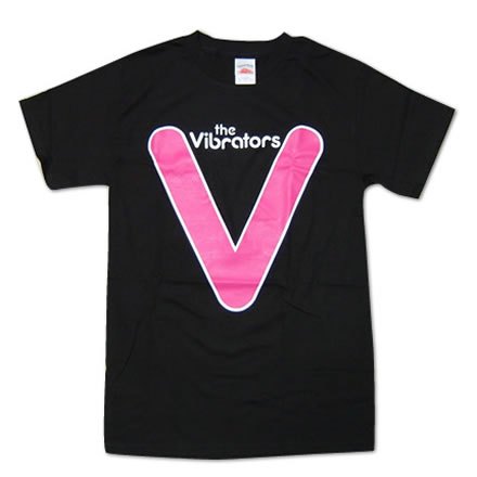 v logo (ヴイ ロゴ)／VIBRATORS (ヴァイブレーターズ)【海外バンドTシャツ】｜最新アーティストの紹介＆音源・アーティストグッズ等個性的な音楽関連商品の通販