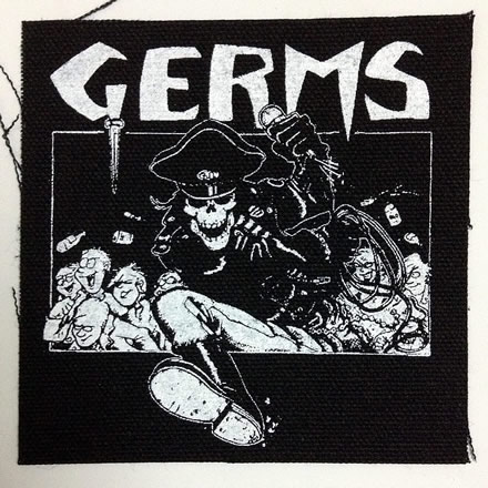 G.I. Skull (ジー アイ スカル) 布パッチ／GERMS (ジャームス)【バンドグッズ（布パッチ/ワッペン）】